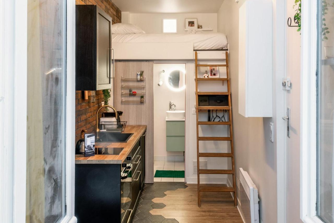 Charming Industrial-Style Studio Just Nearby Montmartre In Paris - Welkeysアパートメント エクステリア 写真