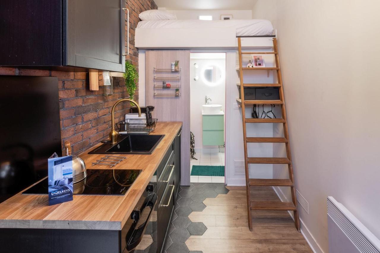 Charming Industrial-Style Studio Just Nearby Montmartre In Paris - Welkeysアパートメント エクステリア 写真